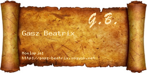 Gasz Beatrix névjegykártya